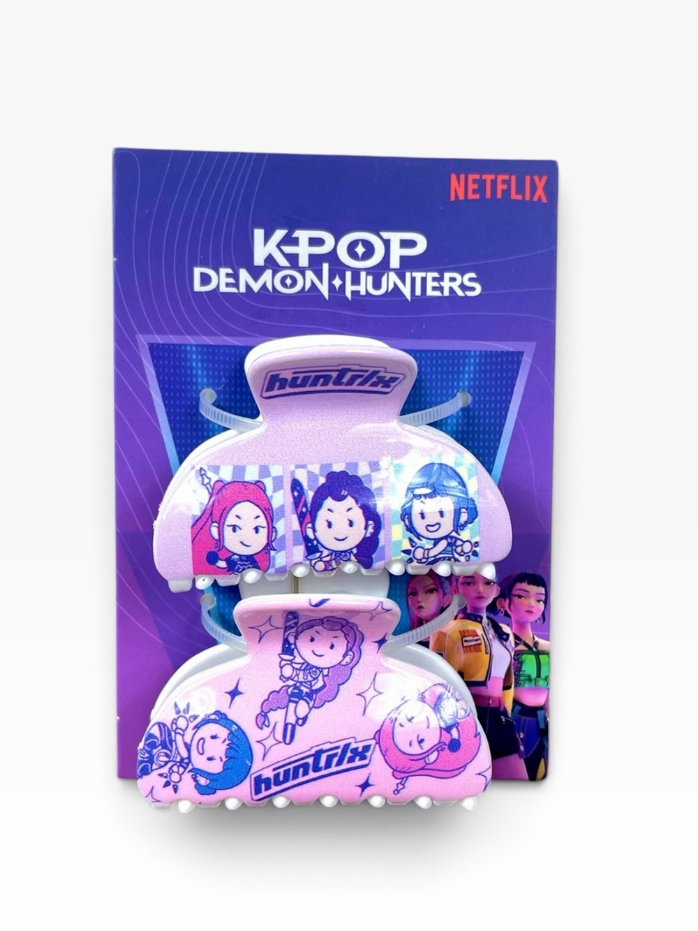 Netflix K-Pop Demon Hunters Pink & Purple Character Hair Clip